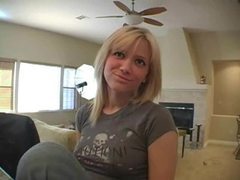 CumCommandos presents: Cute girl in jeans sings for the camera