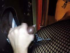 CumCommandos presents: Nice cumshot from a cock at glory hole