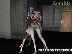 CumCommandos presents: Sexy 3d zombie babe licked and fucked