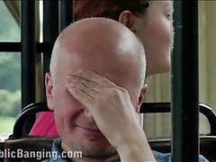 CumCommandos presents: Public sex in a city bus