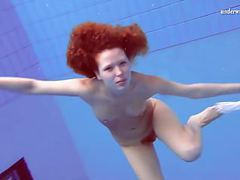 CumCommandos presents: Matrosova hot ginger pussy in the pool