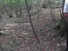 CumCommandos presents: Slut wife hooded in forest and fucked 1