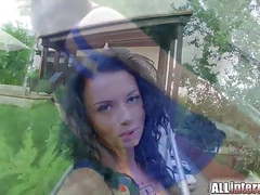 CumCommandos presents: Allinternal anal creampie for hot brunette who loves a rough