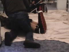 CumCommandos presents: Kathy hogtied and struggling