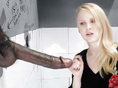 CumCommandos presents: Lily rader sucks and fucks big black dick - gloryhole