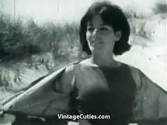 CumCommandos presents: Nudist girl's day on a beach (1960s vintage)
