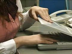 CumCommandos presents: Self bondage in the at night in the office