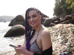 CumCommandos presents: Hot latin amateur picked up on the beach