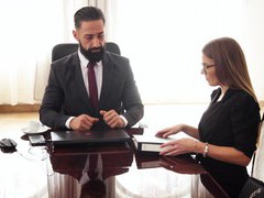CumCommandos presents: Erotic fucking in the office with gorgeous secretary eveline dellai