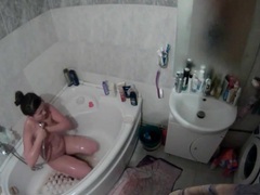 CumCommandos presents: Curvy naked girl takes a sexy shower