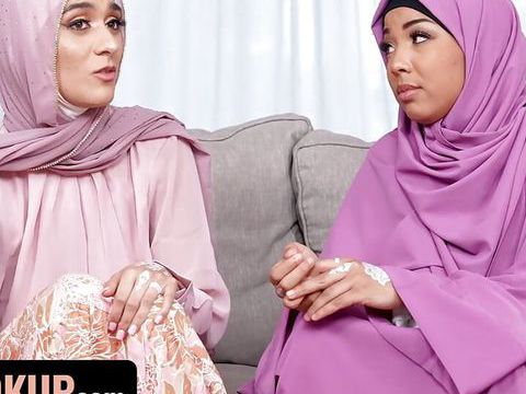 CumCommandos presents: Hijab wearing step sisters malina melendez and aubry babcock fuck their step brother - hijab hookup