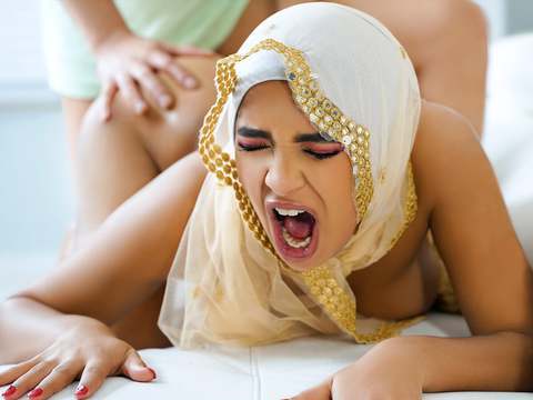 CumCommandos presents: Muslim cutie with juicy tits babi star bends over and takes fat cock in her ass - hijab hookup