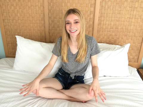 CumCommandos presents: Watch this skinny blonde 18 yr old fuck a fat 8 inch cock