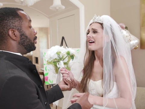 CumCommandos presents: Hardcore interracial gangbang with hot ass bride aften opal. hd