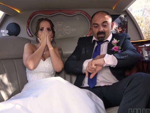 CumCommandos presents: Busty bride jennifer mendez gets ass fucked in back of the limo