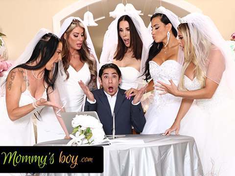 CumCommandos presents: Mommy's boy - furious milf brides reverse gangbang hung wedding planner for wedding planning mistake