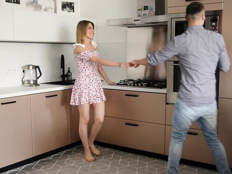 CumCommandos presents: Blonde fanta sie with good tits wearing lingerie gets dicked