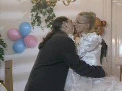 CumCommandos presents: Bride in glasses has cock in her ass