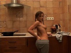 CumCommandos presents: Stripping from her sweats and fingering