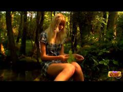 CumCommandos presents: Teen in the woods stripping