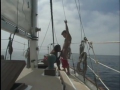 CumCommandos presents: Interracial on a boat with a beautiful black girl