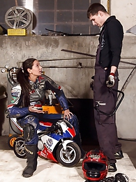 CumCommandos presents: Shy teenage biker chick fucks the horny mechanic hardcore