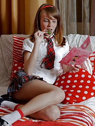 CumCommandos presents: Dirty little brunette chick fucks her pussy with a big dildo