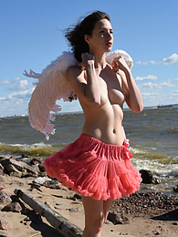 CumCommandos presents: Cute cock gobbler teen just wants to give you a good look of what she had hidden under that dress all this time