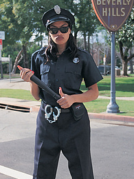 CumCommandos presents: Cherry Lee, This Corrupt L.A. Cop Takes What She Wants