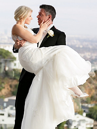 CumCommandos presents: Hot blonde Anikka Albrite consummates her marriage vows after getting married