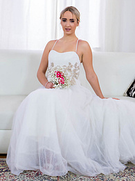 CumCommandos presents: Blonde bride Anna Khara has sex with the groom and a photographer at once