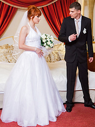 CumCommandos presents: Redhead Czech bride Lucy Bell getting double fucked on her wedding day