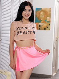 CumCommandos presents: Admirable teen girl strips nude exposing her amazing body, perfect tits and hot tight pussy
